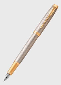 Перьевая ручка Parker IM 17 Premium Warm Silver GT FP F 24111, фото